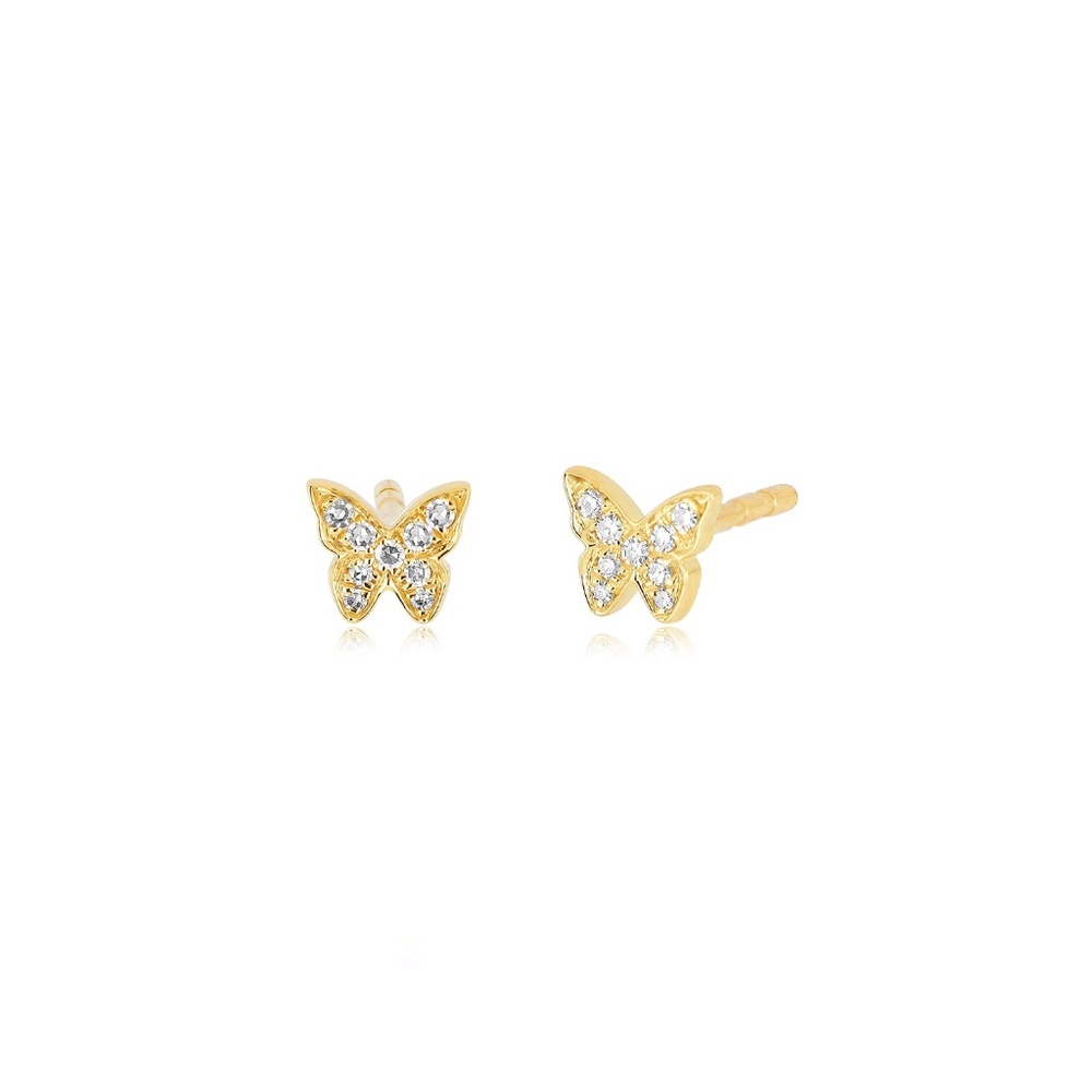 DIAMOND BABY BUTTERFLY STUD EARRING